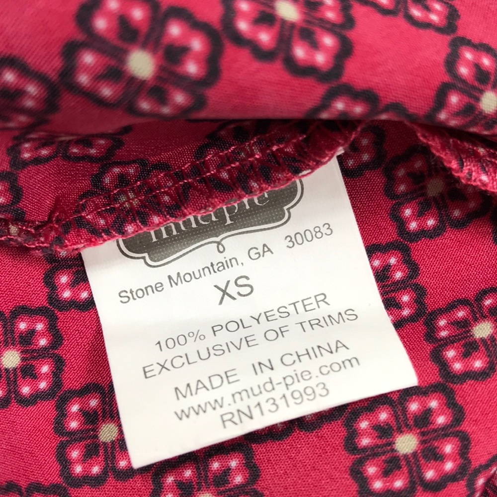 Mudpie Red Ruffle Collard Blouse - Picture 7 of 7